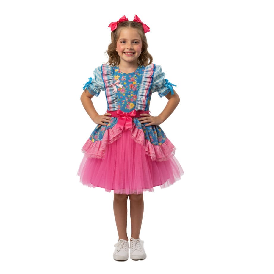 Vestido Infantil Juvenil C/ Calção Floral Caipirinha Papilloo