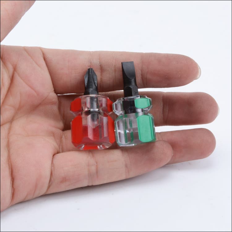 Penggggong Mini Chave de fenda de dupla utilização com cabo ultracurto Chave de fenda pequena Chave de fenda pequena 5 Y