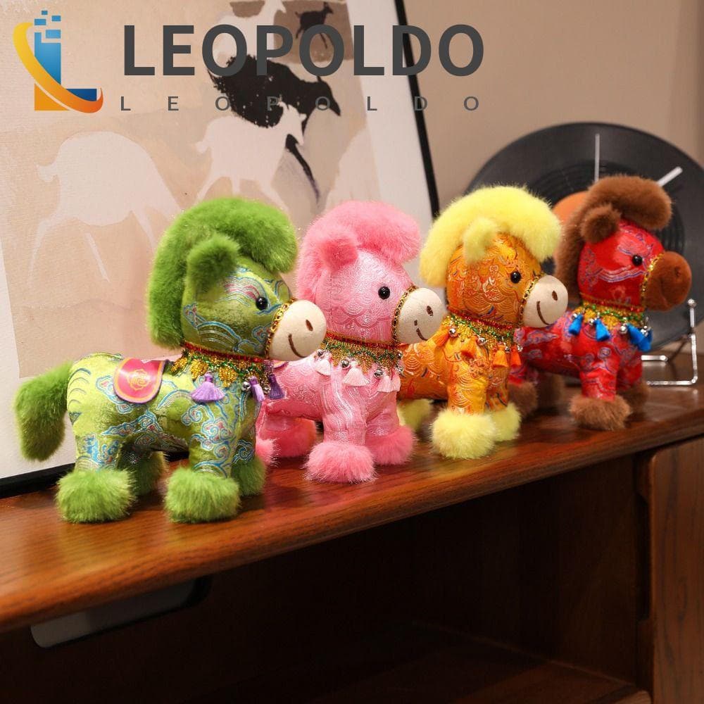 Boneca De Pelúcia De Cavalo LEOPOLDO , Brinquedo Cetim Colorido , Criativa Piscante Fofa De Desenho Animado