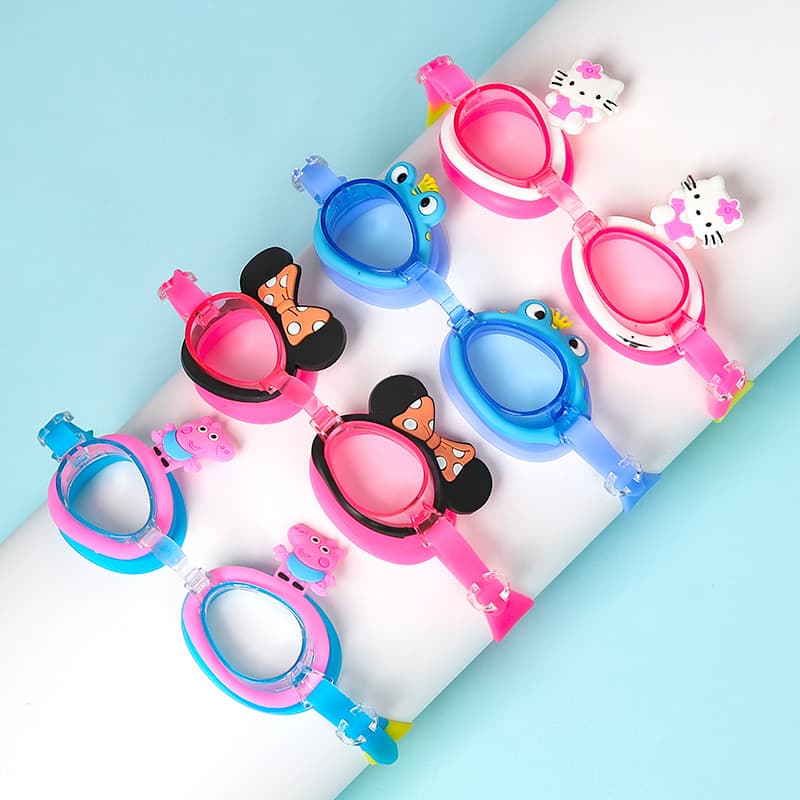 Crianças óculos de natação meninos meninas à prova dwaterproof água Anti-nevoeiro HD estudante óculos de natação criança