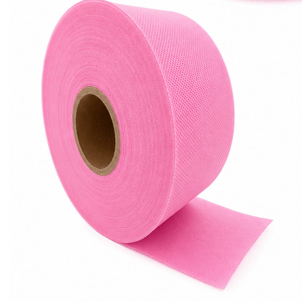 TNT para Depilação Cor Rosa 80g 7.0cm 50m Lenço de depilar Papel Depilatório Profissional.