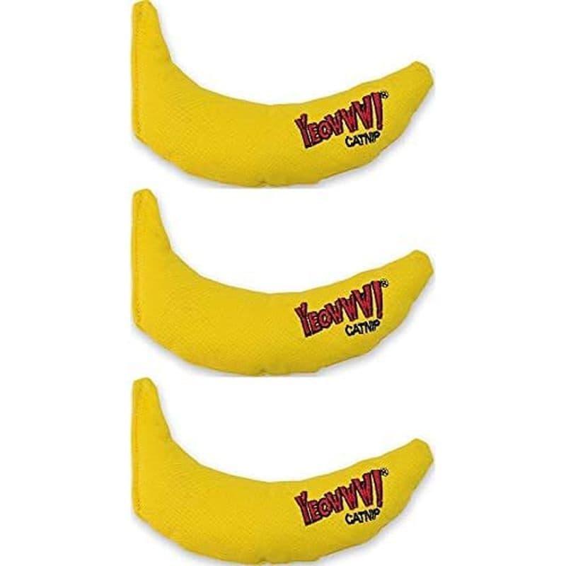 YEOWWW ! Folha De CATNIP 100 % Orgânica DuckyWorld & amp ; Brinquedo Flor Gato BANANA 3 PACK