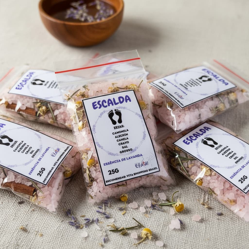 Escalda-pés Super Kit Lembrancinhas Presentes Mimos SPA