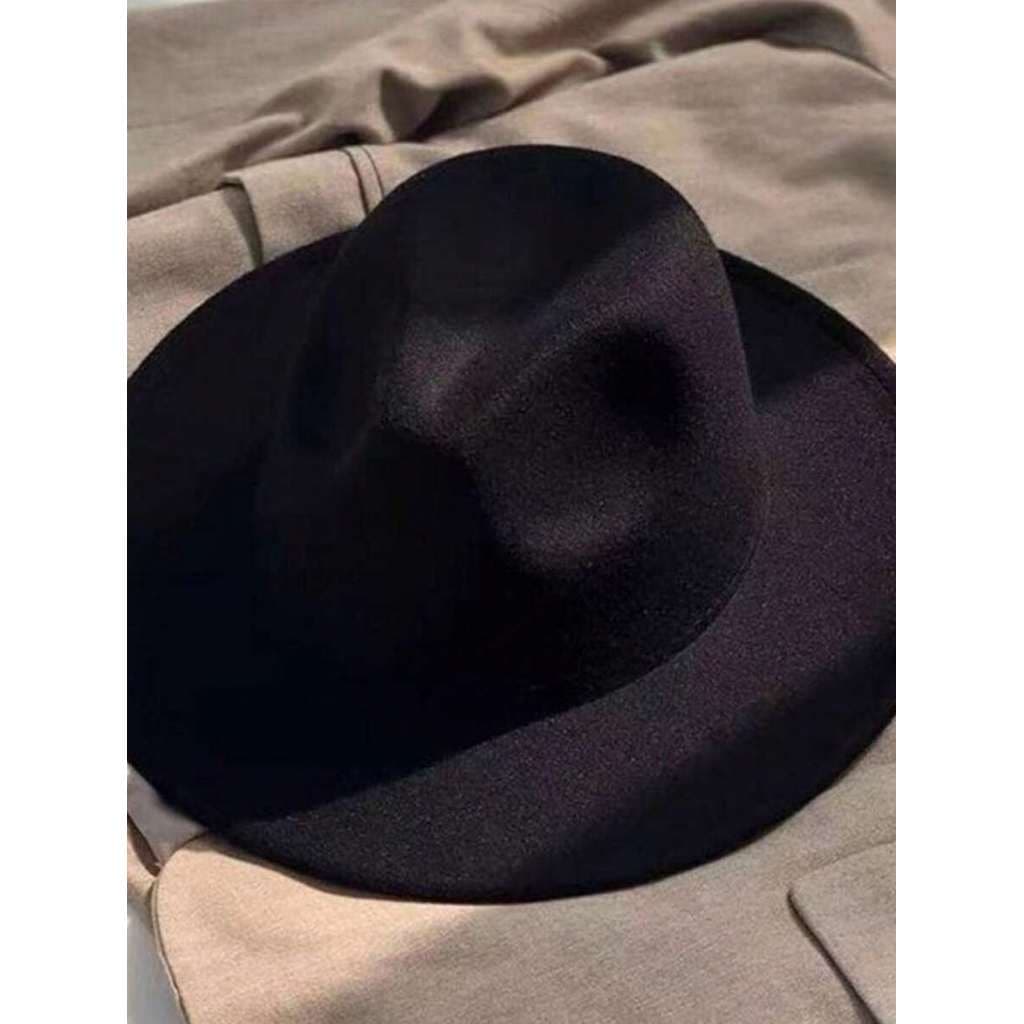 Chapéu Unissex Fedora Em Feltro de Alta Qualidade Chapeu Classico - Basico - Despojado de Uso Para Homens e Mulheres