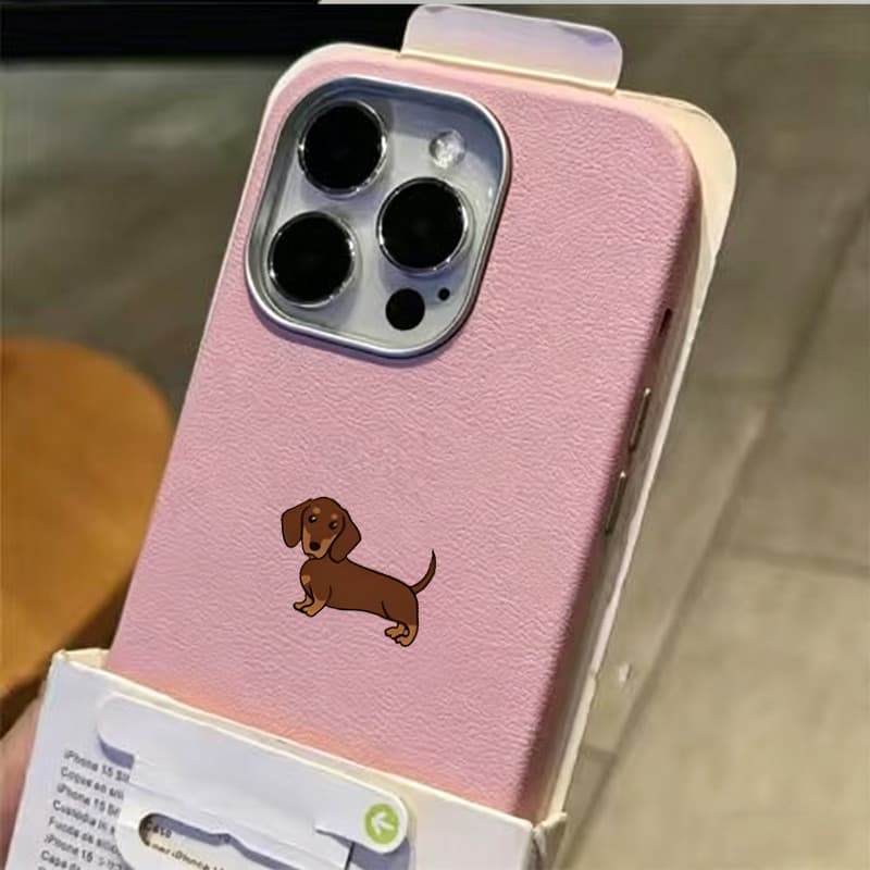 Capinha para iPhone 17/16/15/14/13/12 Pro Max Capinha de celular com estampa de cachorrinho, fofa e simples