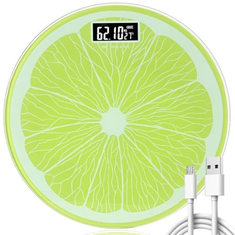 Balança De Banheiro Recarregável-Digital Precisa De Peso (± 0.1 lb) , Capacidade De 400 lbs , Display LED Grande , Sem B