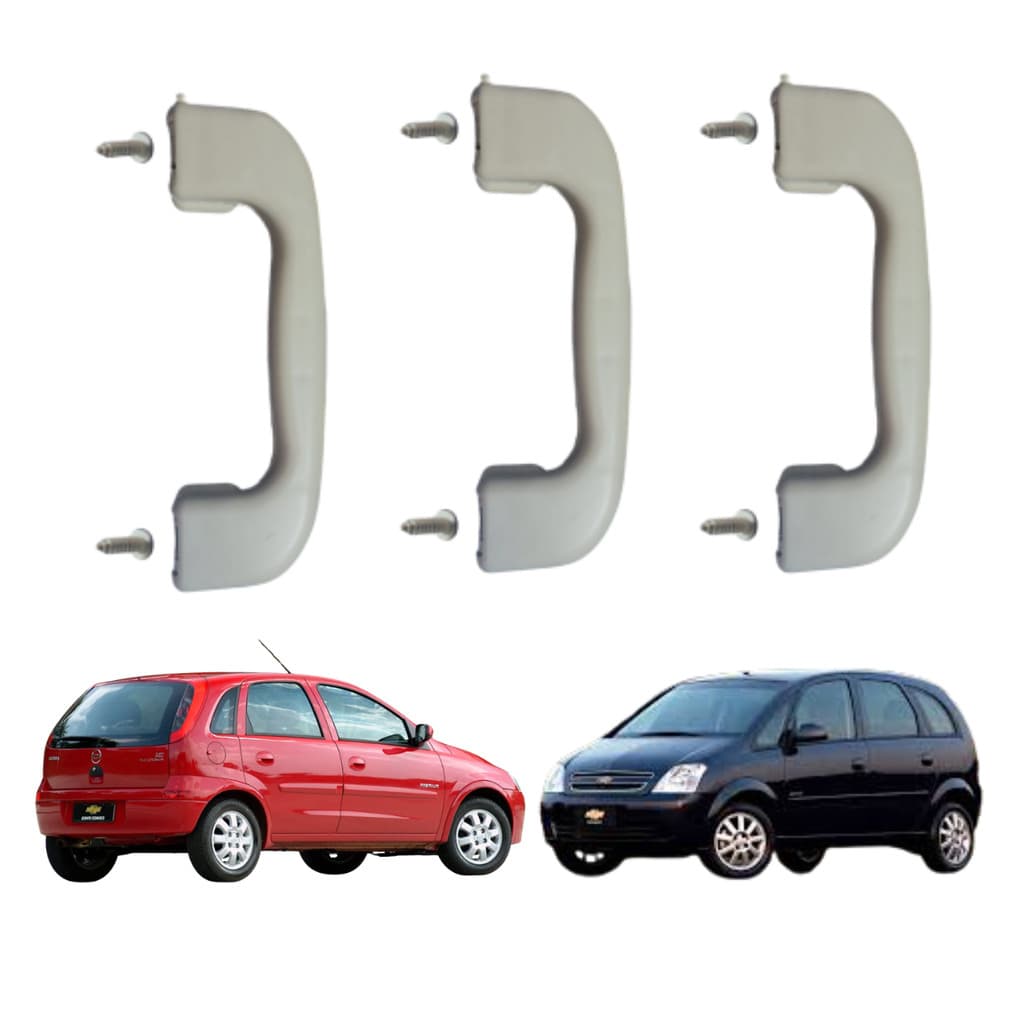 Kit Com 3 Alcas Do Teto Corsa Novo (Corsão) E Meriva Com Parafusos