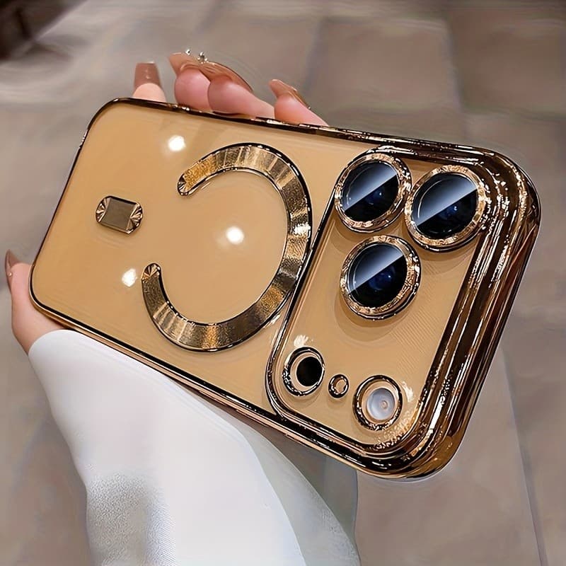 Capa De Telefone-Magnética Compatível Com Iphone 17 Pro Max , Para Air E . Este Estojo Fino À Prova De Choque Recursos D