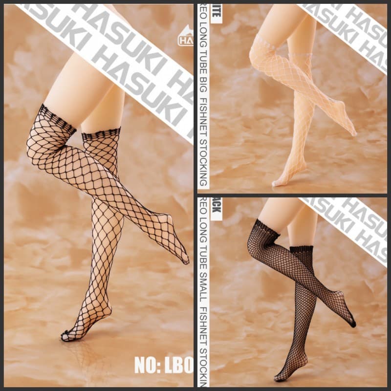 HASUKI 1/6 Feminino Soldado Figura Roupas 3D Meias Tridimensionais Meias de Perna Sem Costura LB02 03 04 Estoque Pronto
