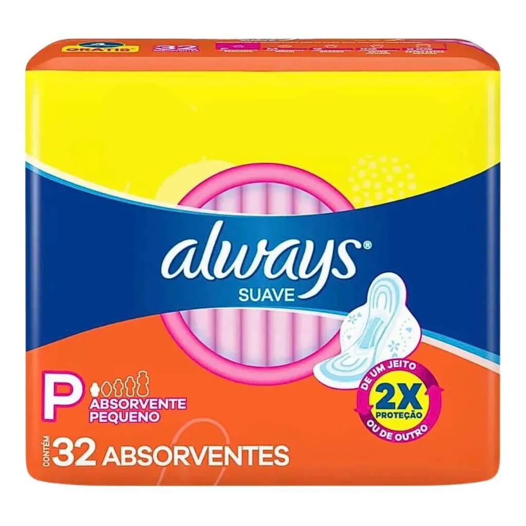 Always Absorvente Suave P Com Abas