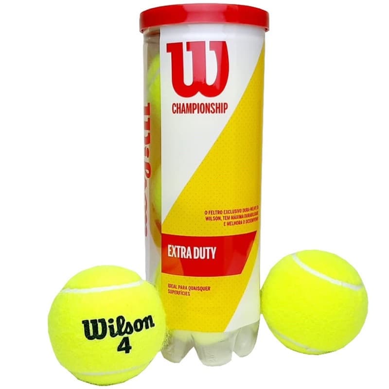 Bola de Tênis Wilson Championship Extra Duty Tubo 3 bolas