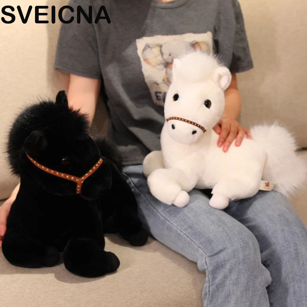 Brinquedos De Pelúcia De Pônei SVEICNA , Boneca De Cavalo Pequeno E Macia Aconchegante De Desenho Animado Deitado Realis