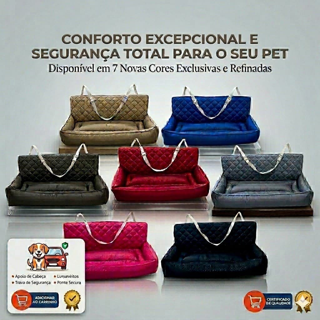 Kit Capa Protetor De Banco De Carro Para Pet Colchonete Gigante Liso Impermeável Caminha Toddy Para Cães Grandes