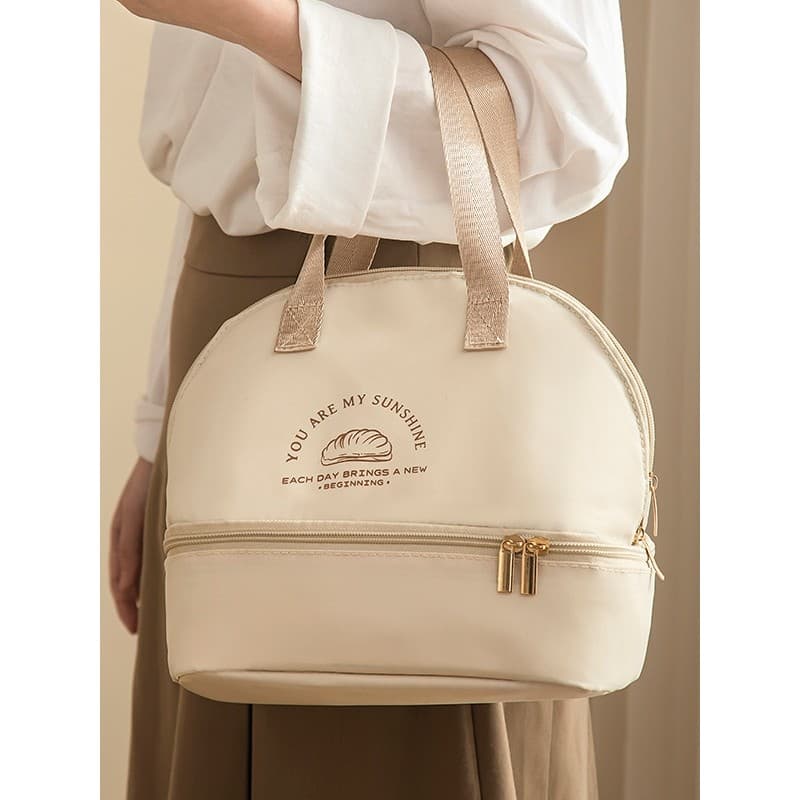 Bolsa de lancheira leve de grande capacidade, bolsa de almoço para trabalhador de escritório, bolsa de isolamento espess