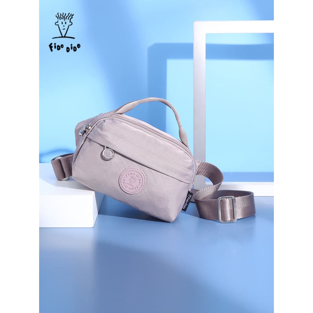 Fidu Dido Bolsa Mensageiro Feminina Bolsa Pequena Oxford Pano Casual Multicamadas Bolsa Mãe de Meia-Idade Lona