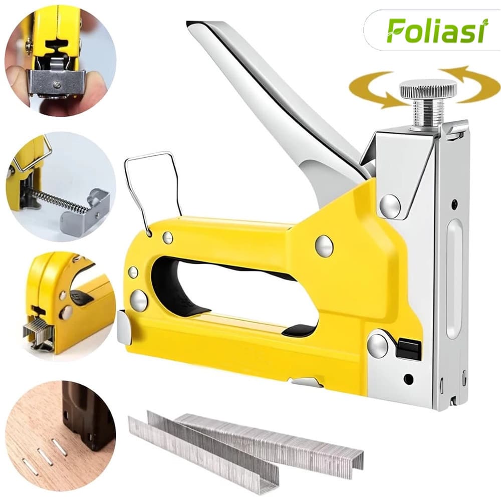 Grampeador Profissional para Estofados - Inclui 600 Grampos