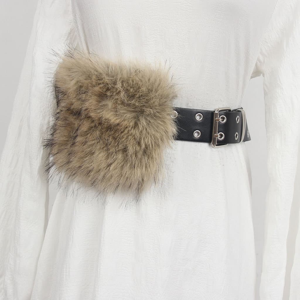 Outono inverno novo estilo nicho americano menina quente versão larga cinto de pele do falso cinto de couro moda acessór