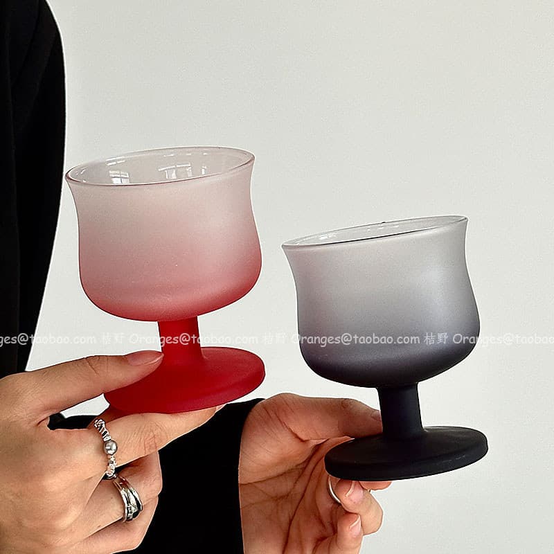 Nicho luz luxo copo de vinho vidro champanhe copo de vinho ins atmosfera beber vidro de café suco