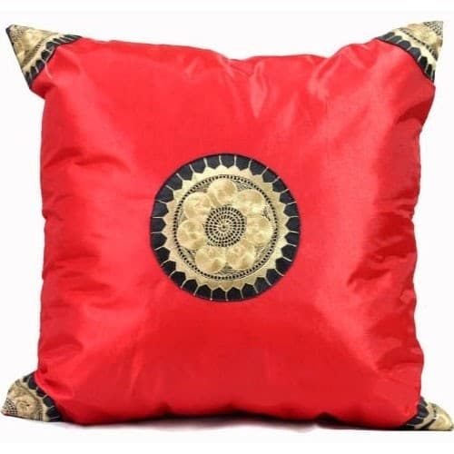 Estilo chinês bordado girassol capa de almofada fronha estilo chinês aparado brocado sofá cintura capa de almofada