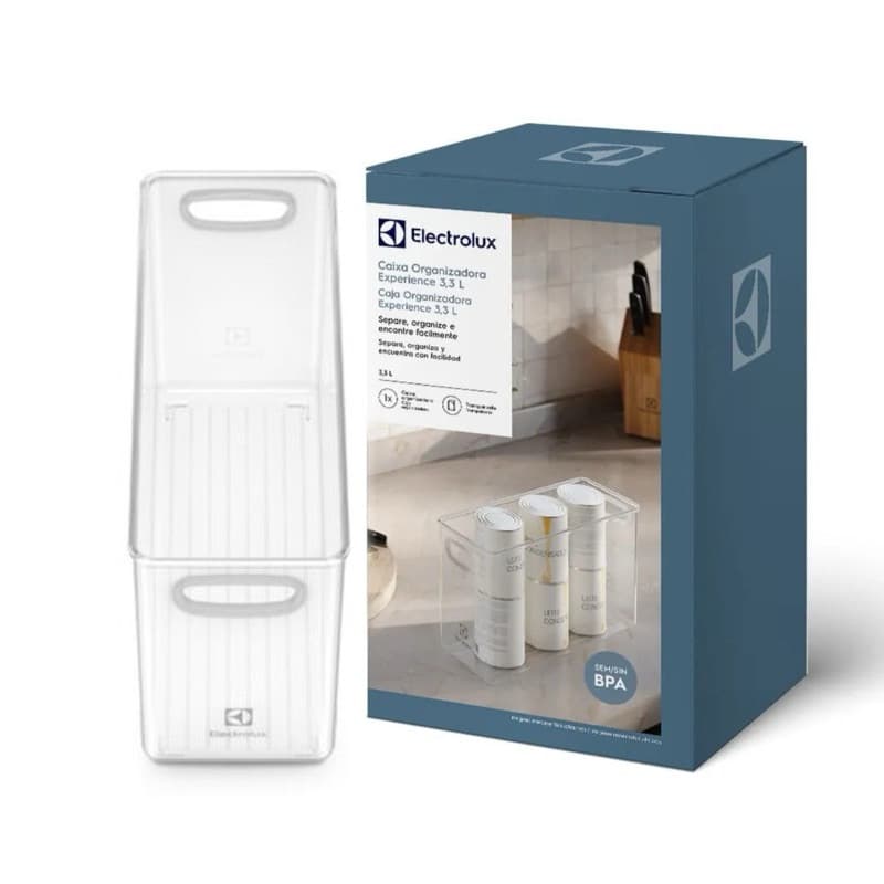 Kit 2x Caixa Organizadora Electrolux Experience Modular 3,3L