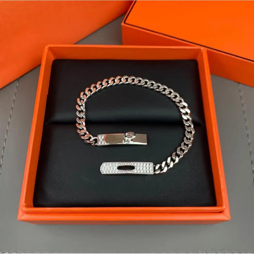 925 Prata Esterlina Jóias Pulseira Para Mulheres Torção Bloqueio Rosa Ouro De Casamento De Noivado