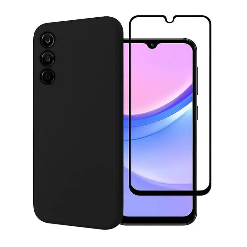 Capa Aveludada + Película 3D Vidro Para Samsung Galaxy A25