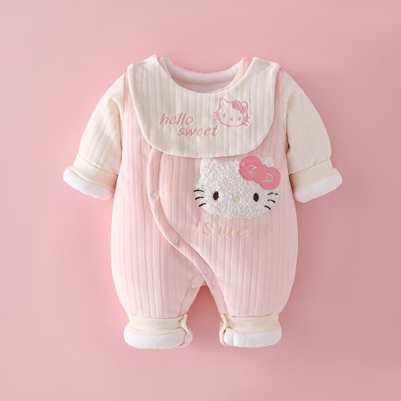 Roupas de bebê recém-nascido inverno algodão Bodysuit bebê menina roupas de inverno roupas de algodão dos desenhos anima