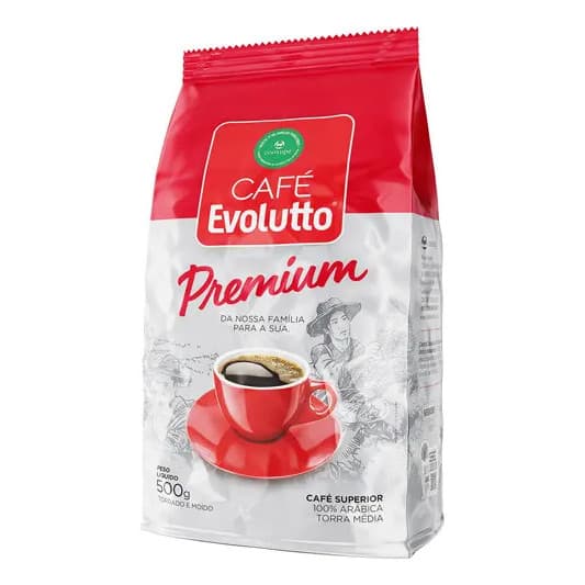Café Evolutto Premium Moído 100% Arábica Torra Média 500g