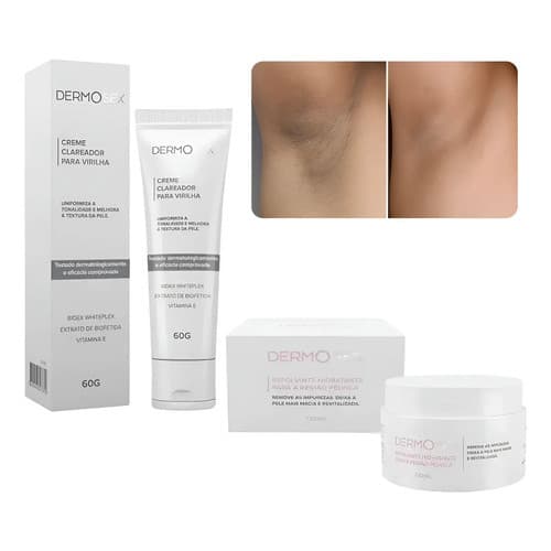 Clareador De Bumbum Axila E Virilha + Esfoliante Pele Firme