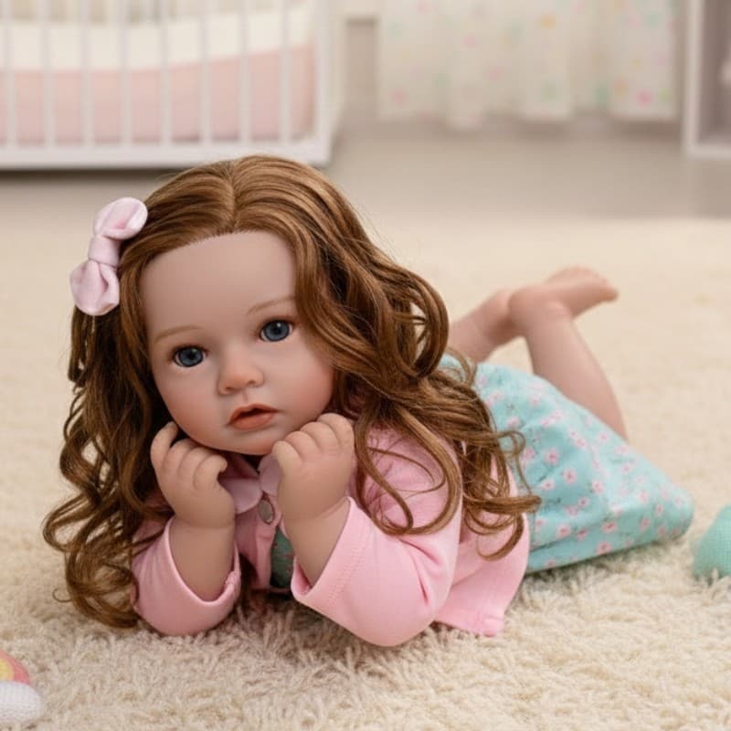 Bebê Reborn Bebê de Silicone New Happy Corpo de Silicone