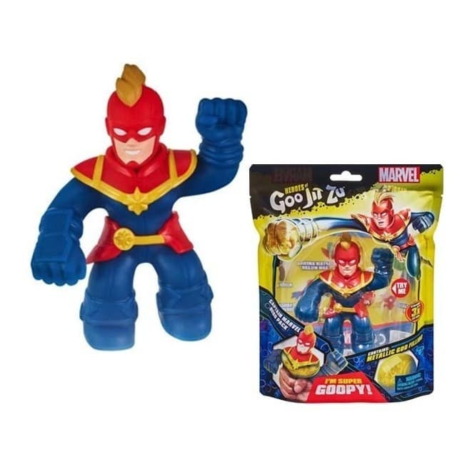 Boneco Marvel Captain Marvel Heroes Of Goo Jit Zu Moose