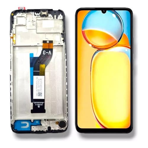 Tela Compativel Frontal Display Vivid Orig Redmi 13c /poco C65 C/aro TOP +  PELICULA - ANEX