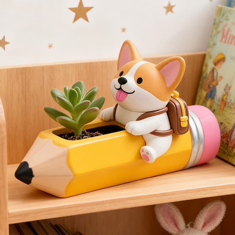 Molde de silicone para copo de gesso com aroma de cachorrinho, faça você mesmo, para copo de resina, vaso de flores, orn