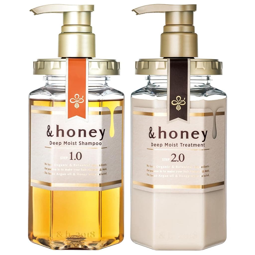 [Produto Original] &honey Conjunto de Shampoo e Condicionador Hidratante Profundo 440mL+450g/14.87fl.Oz+15.69Oz (Conjunt