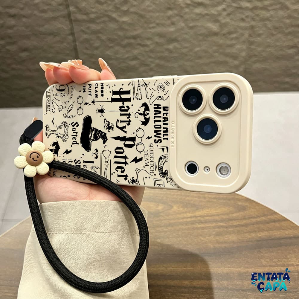 Capa com Proteção de Câmera para iPhone 17 Pro Max 16 15 14 13 12 11 XR XS 7 8 Plus Capinha de Magia Bruxaria Bruxo