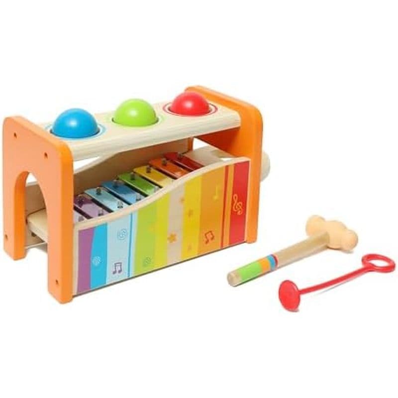 Libra Hape & amp ; Banco De Torneira Com Xilofone Deslizante-Brinquedo Musical De Madeira Durável Premiado Para Crianças