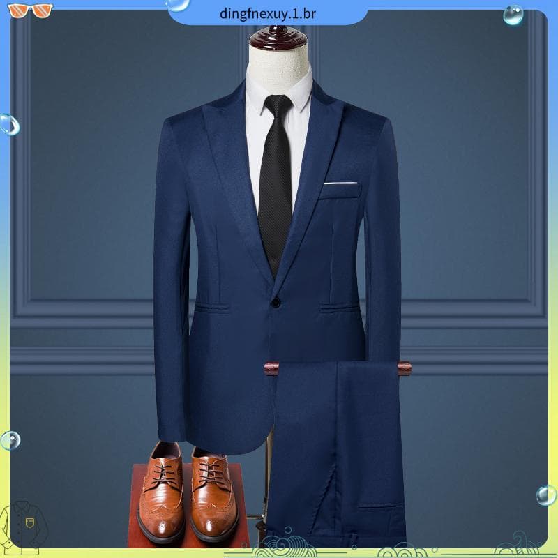 MISS.YE Ternos De Casamento Para Homens Casuais De Negócios Formal Blazer 2-Peças Conjunto Slim Fit Suit