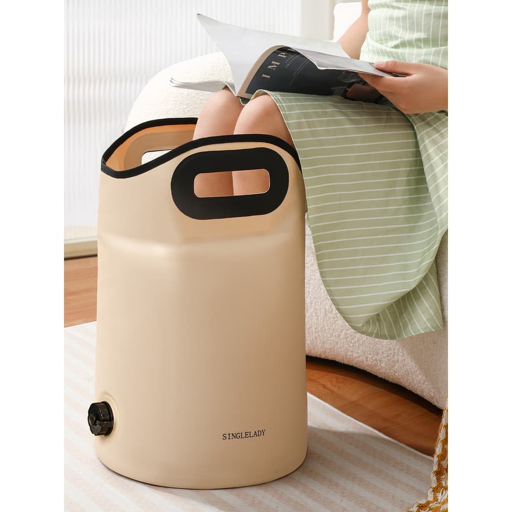Banho de pés saudável inodoro, massagem alta profunda, banho de pés, panturrilha, banho de pés portátil dobrável