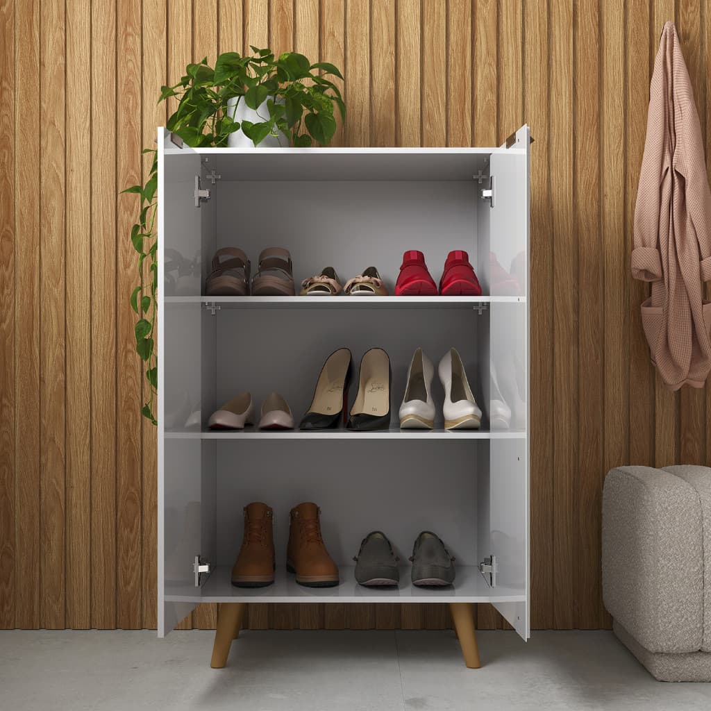 SUPER OFERTA Sapateira Multiuso 9 Pares e 3 Prateleiras e 2 Portas Armário Multiuso Espaçoso Organizador Tênis Sandalia