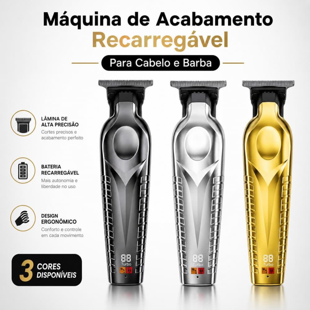 Máquina de cortar cabelo elétrica USB para gravação de cabeça de óleo, cortador de cabelo para salão de beleza