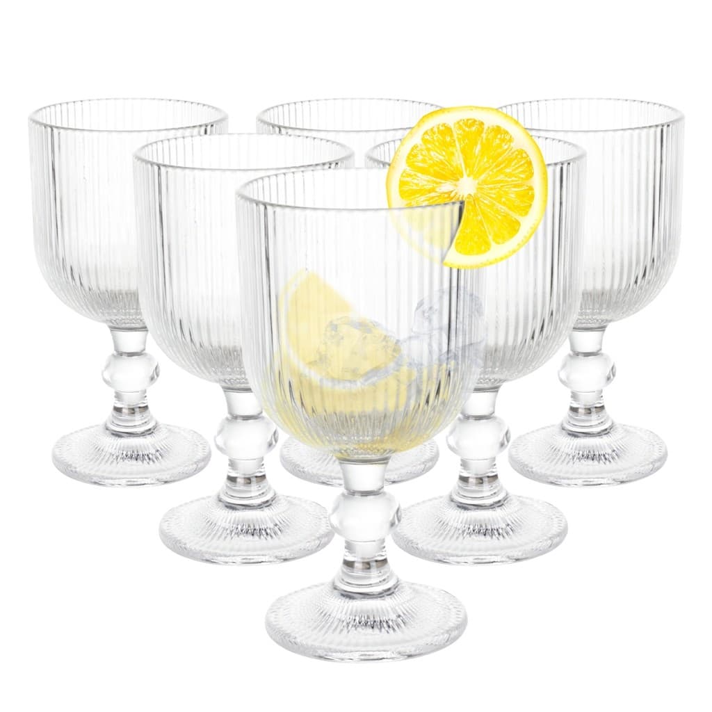 Jogo Copo Taça Nordic 350ml Vidro Elegante Mesa Posta