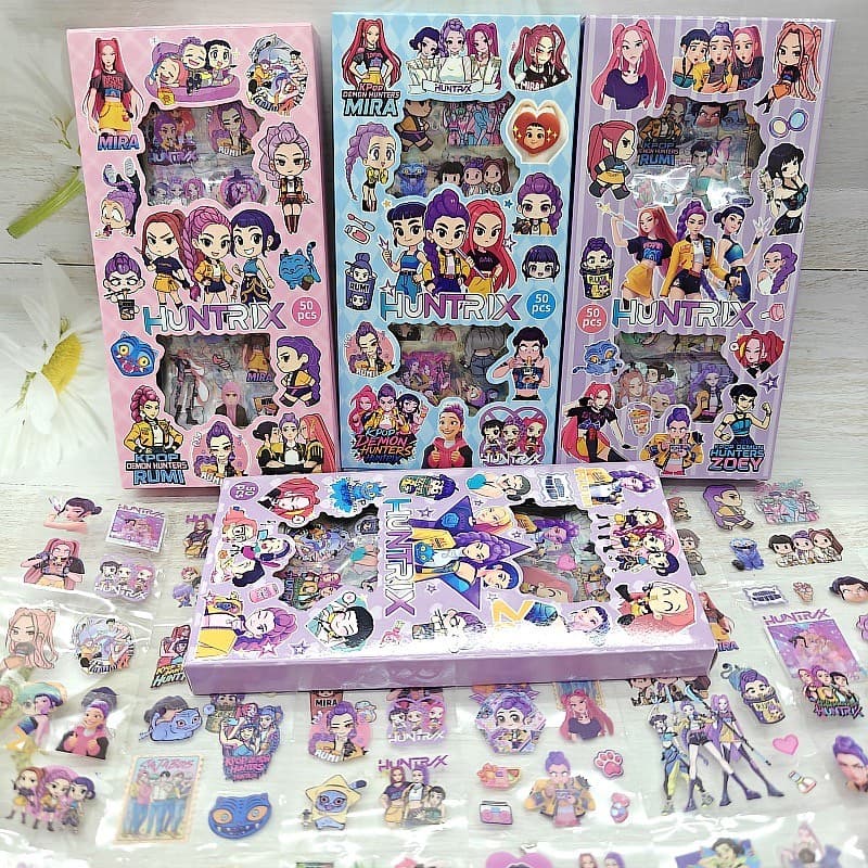 Cross-Border venda quente kpop grupo de bruxa adesivo manual Material adesivo demônio caçadores caixa de presente comérc