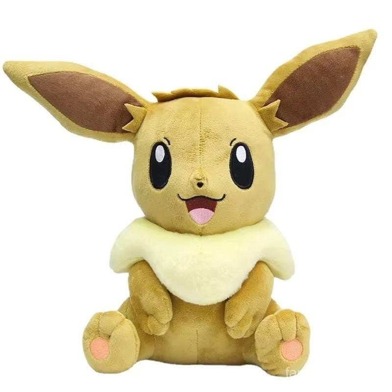 Brinquedo de Pelúcia Eevee Kawaii, Boneca de Pelúcia do Jogo Pokémon Let's Go, Almofada de Algodão Macio para Abraçar, P