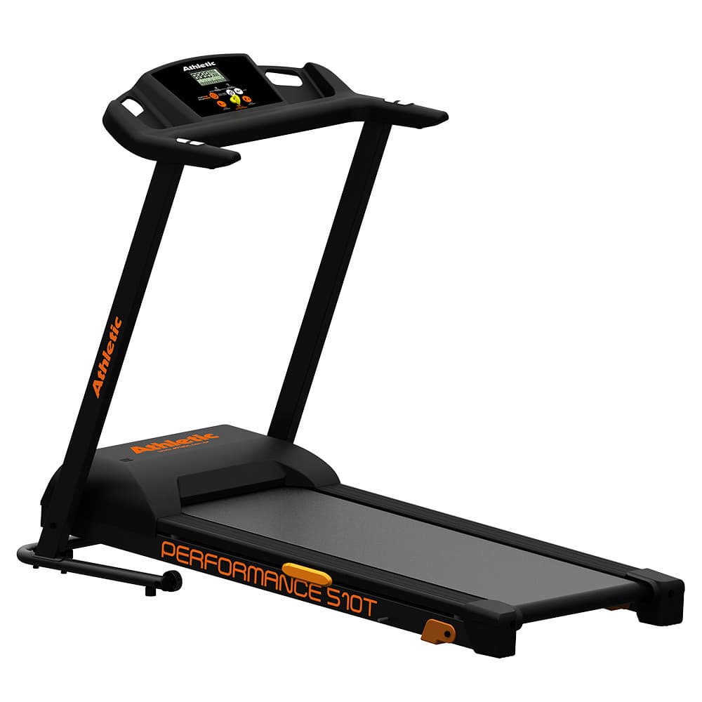 Esteira Elétrica Athletic Performance 510T 14km/h 120kg 8 Programas Dobrável Inclinação Manual