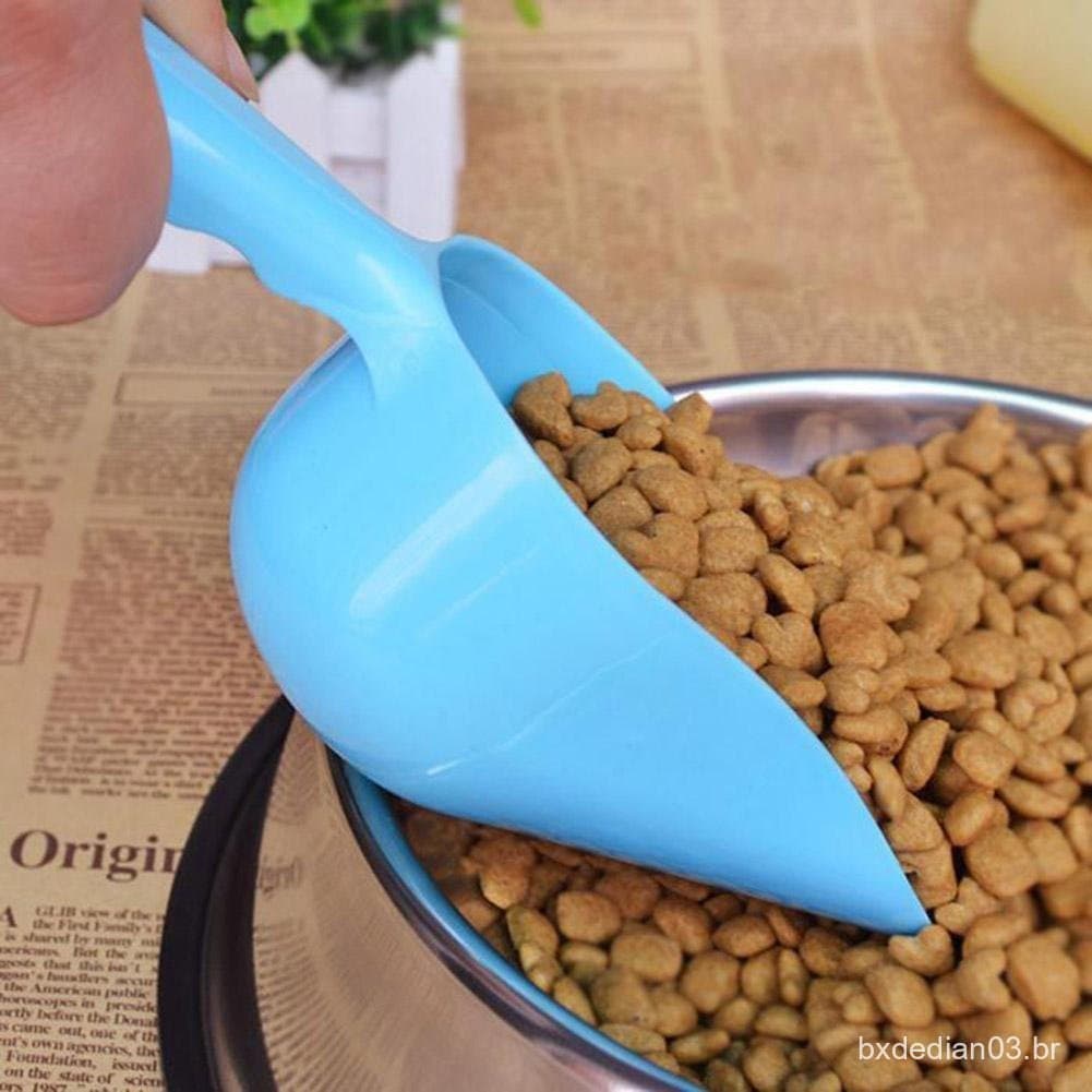 Adorável Cão De Estimação Gato Pássaro Coelho Alimentador De Comida Tigela Colher Ferramenta Pá M4w1