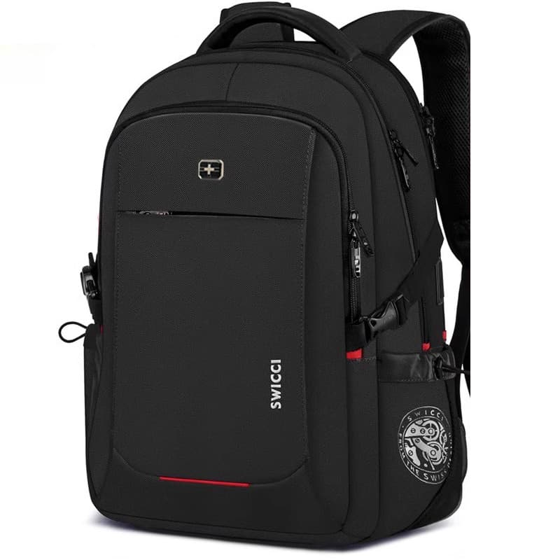 Mochila suíça masculina, mochila de viagem ao ar livre, estudante universitário, computador, montanhismo, moda, ensino m