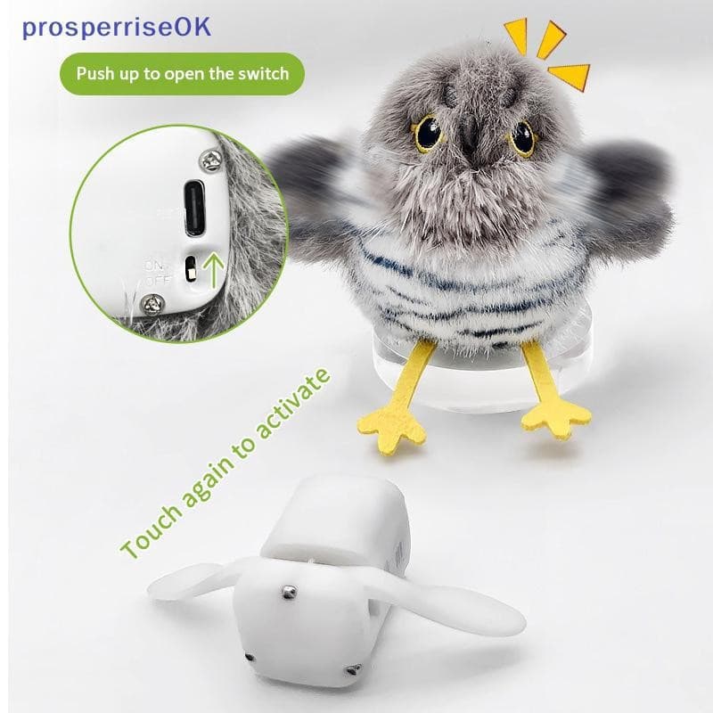 [newpros] Brinquedo Para Gatos Com Movimento De Indução Pássaros Brinquedos Recarregáveis [pubr]