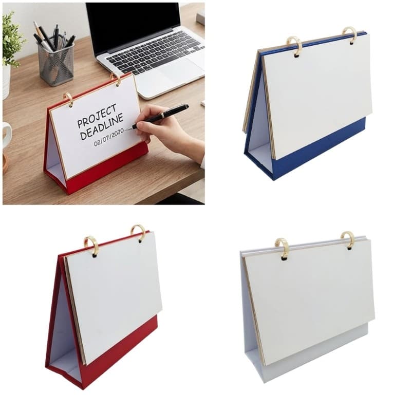 Calendário Mensal De Mesa De Sublimação De Chumbo Com De Papel De Transferência De Calor De 14 Páginas Brancas Para Foto