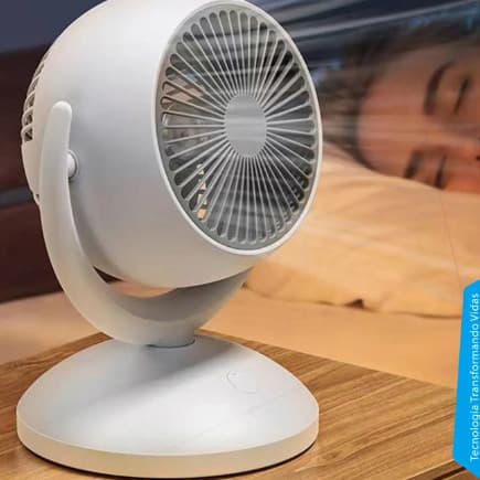 Ventilador de Mesa Portátil
Diâmetro 23 cm
Recarregavel 3 Velocidade Super Forte