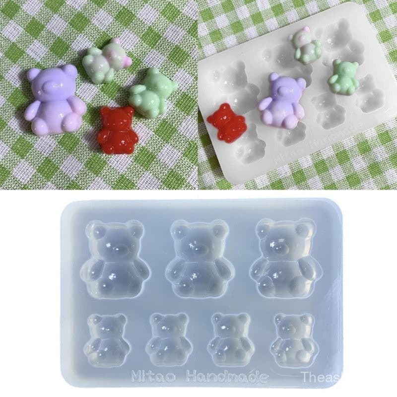* Moldes Resina Epóxi Ornamentos Molde Fundição Formato Pequeno